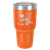 Polar Camel 30 oz. Orange Ringneck Tumbler with Standard Lid — supplier item before personalization