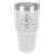 Polar Camel 30 oz. White Ringneck Tumbler with Standard Lid — supplier item before personalization