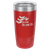 Polar Camel 20 oz. Red Ringneck Tumbler with Standard Lid — supplier item before personalization