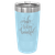 Polar Camel 20 oz. Light Blue Ringneck Tumbler with Slider Lid — supplier item before personalization