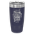 Polar Camel 20 oz. Navy Blue Ringneck Tumbler with Slider Lid — supplier item before personalization