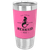 Polar Camel 20 oz. Pink/Black Silicone Grip Tumbler with Standard Lid — supplier item before personalization