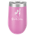 Polar Camel 16 oz. Light Purple Stemless Wine Tumbler with Standard Lid — supplier item before personalization