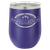 Polar Camel 12 oz. Purple Stemless Wine Tumbler with Standard Lid — supplier item before personalization