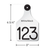 Custom Engraved Ritchey Ear Tag White/Black