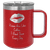 Polar Camel 15 oz. Red Vacuum Insulated Mug with Slider Lid — supplier item before personalization