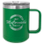 Polar Camel 15 oz. Green Vacuum Insulated Mug with Slider Lid — supplier item before personalization