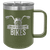 Polar Camel 15 oz. Olive Green Vacuum Insulated Mug with Slider Lid — supplier item before personalization