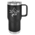 Polar Camel 20 oz. Black Vacuum Insulated Travel Mug with Slider Lid — supplier item before personalization