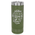 Polar Camel 22 oz. Olive Green Skinny Tumbler with Slider Lid — supplier item before personalization