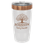 Polar Camel 20 oz. White/Rose Gold Ringneck Tumbler — supplier item before personalization