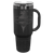 Polar Camel 40 oz. Black/Ghost Black Travel Mug with Handle & Straw — supplier item before personalization