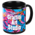 11 oz. Black/White Sublimatable Ceramic Banner Mug — supplier item before personalization