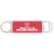 1 1/2" x 7" Red/White Bottle Opener with Silicone Grip — supplier item before personalization