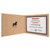 9" x 12" Light Brown Laserable Leatherette Certificate Holder for 8 1/2" x 11 — supplier item before personalization