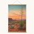 West Texas yucca and sunset print with magnetic wood hanger rails — illustrative artwork