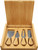 8" x 8" Bamboo Cheese Set with 4 Tools — supplier item before personalization