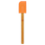 11 3/4" Orange Silicone Spatula with Bamboo Handle — supplier item before personalization