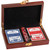 Rosewood Finish Card and Dice Set — supplier item before personalization