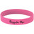 4 1/8" Pink/Black Laserable Bracelet — supplier item before personalization