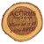 7" Old West Log Elmwood Plaque — supplier item before personalization