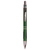Green with Silver Trim Laserable Pen with Gripper — supplier item before personalization