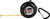 6-Foot Black Pocket Tape Measure w/Carabiner, 2-sided, 1" Insert Not Included — supplier item before personalization