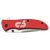 Bison River 4 1/4" Red Everyday Carry Knife — supplier item before personalization
