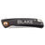Bison River 4" Black Everyday Carry Knife with Ball Bearing Open Mechanism — supplier item before personalization