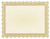 8 1/2" x 11" Gold Bison Series Blank Certificate — supplier item before personalization