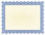 8 1/2" x 11" Blue Bison Series Blank Certificate — supplier item before personalization