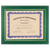 13 1/4" x 10 3/4" Green Certificate Holder — supplier item before personalization
