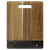 11 1/2" x 8 3/4" Acacia with Black Marble Accent Rectangle Cutting Board with Handle — supplier item before personalization