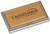 3 3/4" x 2 1/2" Metal/Wood Business Card Holder — supplier item before personalization