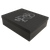 12 3/4" x 10 1/4" Black Lazerburst Gift Box-Lasers to Silver — supplier item before personalization