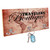 16" x 8" Unisub Gloss White Natural Wood Edge Coat Hanger with 3 Silver Hooks — supplier item before personalization