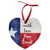 3" x 2.87" Gloss White Unisub Aluminum Heart Ornament, 2-sided — supplier item before personalization