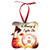 2.95" x 2.95" Gloss White Unisub Aluminum Prague Ornament, 2-sided — supplier item before personalization