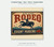 Coroplast Signs - 24w × 24h in - Double-Sided — rodeo illustrative front mockup; fictional example artwork, not a finished-product photograph. 4mm Coroplast; 24w x 24h inches. Example artwork does not include mounting hardware.