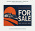 Aluminum Sandwich Board Signs — Custom Size — real estate for sale illustrative front mockup; fictional example artwork, not a finished-product photograph. 3mm aluminum composite; Example: 24w x 18h inches. Example artwork does not include mounting hardware.