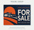 Styrene Signs — Custom Size — real estate for sale illustrative front mockup; fictional example artwork, not a finished-product photograph. .020-inch styrene film; Example: 24w x 18h inches. Example artwork does not include mounting hardware.