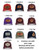 Leather Patch Shapes — numbered shape reference and contour-cut logo option