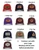 Leather Patch Shapes — numbered shape reference and contour-cut logo option