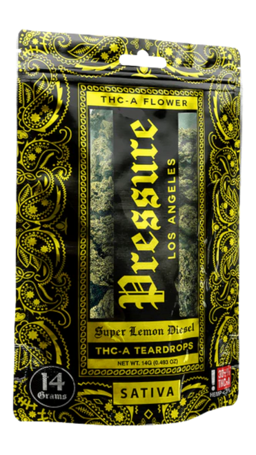 Pressure THC-A Teardrops Flower | 14 Grams | Sativa |  Super Lemon Diesel