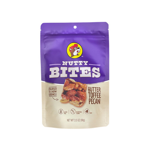 Buc-ee's Nutty Bites | 3.5oz | Butter Toffee Pecan