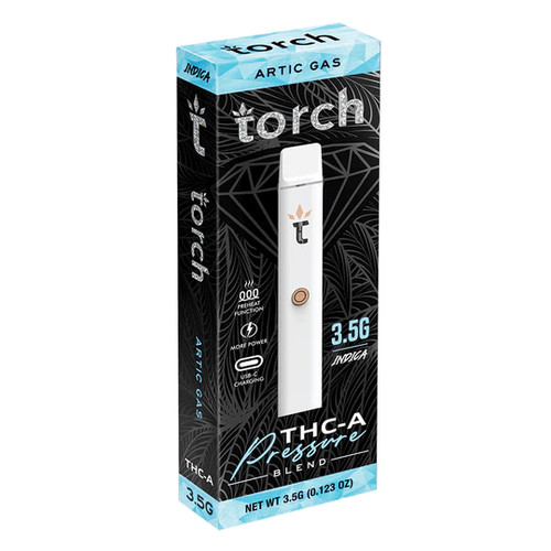 Torch Pressure Blend THCA Disposable Vape Pen | 3.5G | Indica | Artic Gas