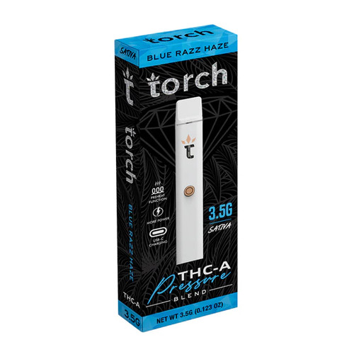 Torch Pressure Blend THCA Disposable Vape Pen | 3.5G | Sativa | Blue Razz Haze