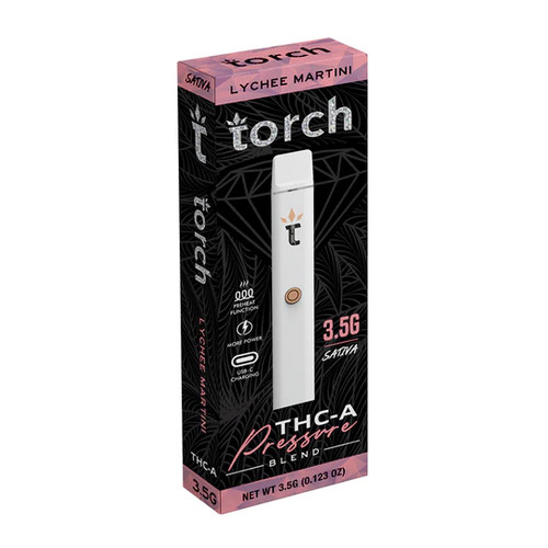 Torch Pressure Blend THCA Disposable Vape Pen | 3.5G | Sativa | Lychee Martini