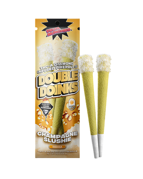 Delta Munchies Double Doinks THC-A Diamond Infused Prerolls | Two 1.5 Grams | Multi Flavors Delta Munchies Double Doinks THC-A Diamond Infused Prerolls | Two 1.5 Grams | Multi Flavors