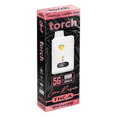 Torch Live Rosin THCA Disposable Vape Pen | 5G | Tropical Cherry Gas | Indica